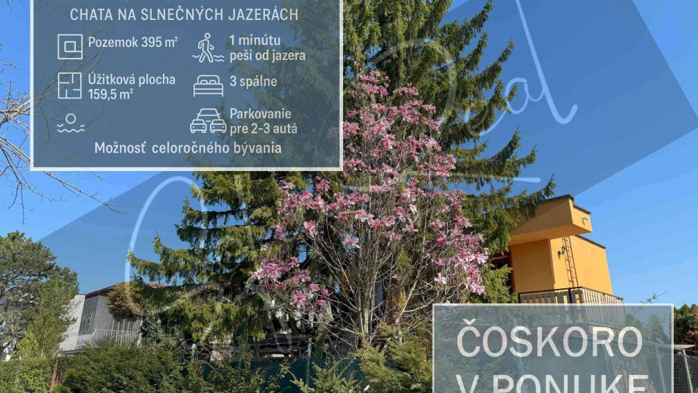 PREDAJ: samostatne stojaca rekreačná chata / dom; Slnečné jazerá; Senec