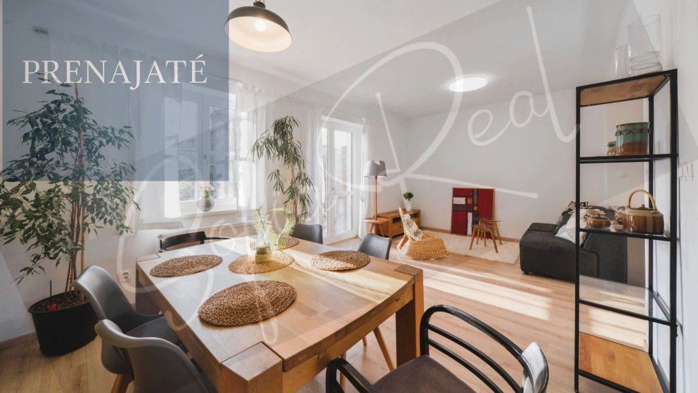 PRENAJATÉ: 4-izbový byt v mestskom rodinnom dome so záhradou pri Ľudovom námestí - Nové Mesto