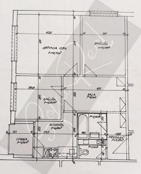 PREDAJ: zariadený 3-izbový byt; loggia; Petržalka - Háje