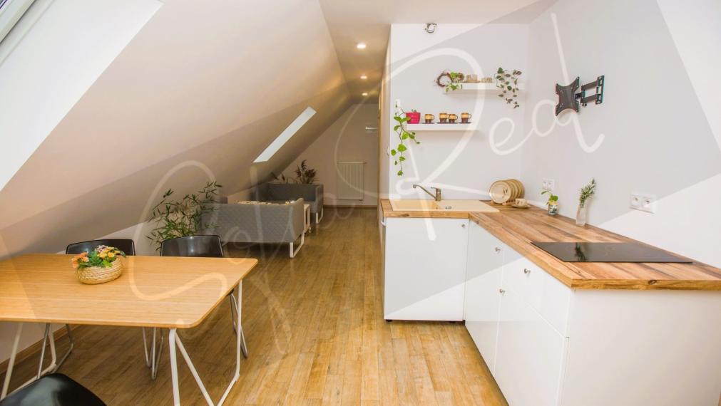 PRENÁJOM: svetlý byt (2x spálňa); parking v cene; Krasňany