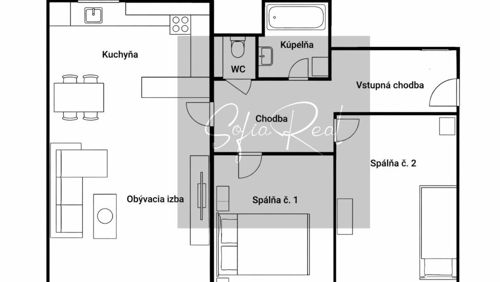 PREDAJ: 3i byt + loggia | príjemná lokalita | Nivy - Ružinov