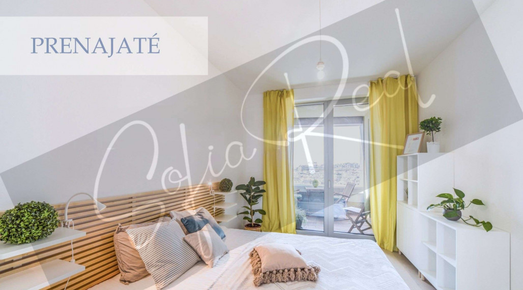 PRENAJATÉ: priestranný 2-izbový byt v SKY PARK, parking, Staré Mesto