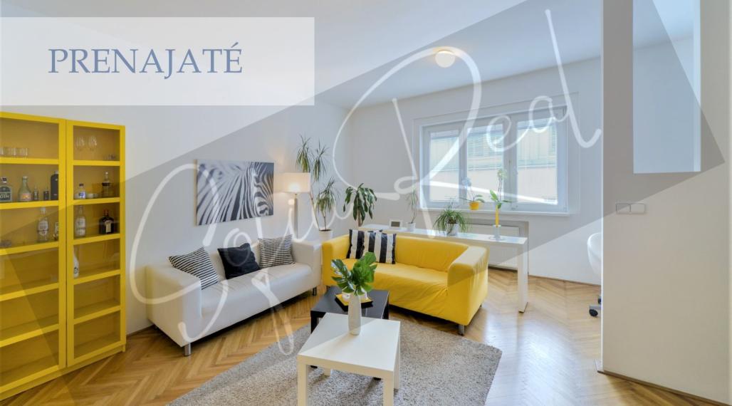 PRENAJATÉ: zrekonštruovaný 3,5-izbový byt pri historickom centre, Staré Mesto, Kolárska ul.