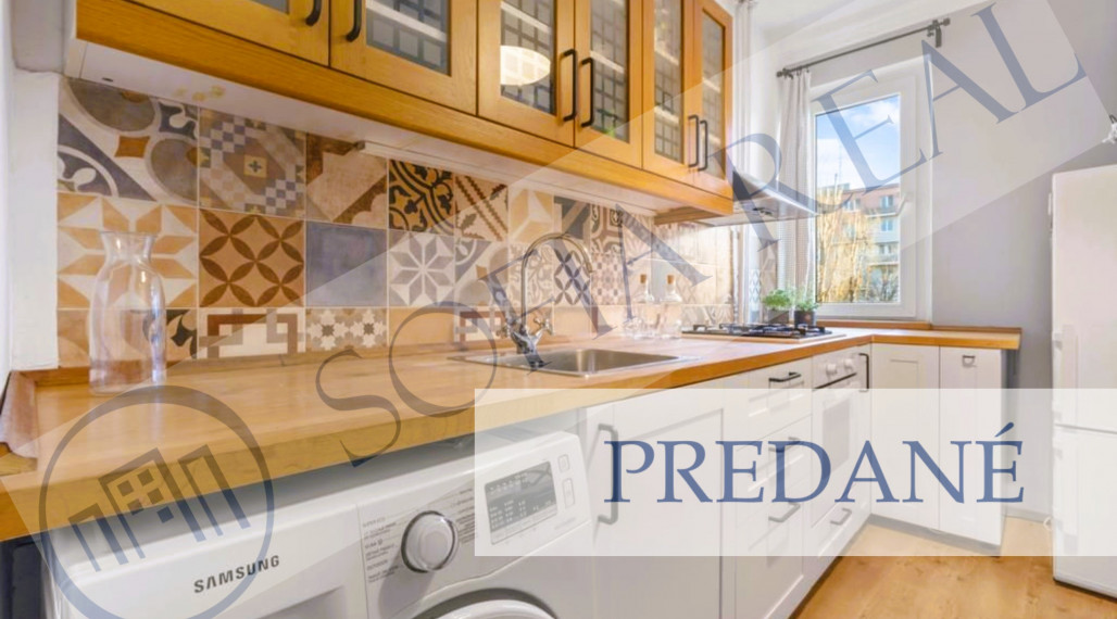 PREDANÉ: zrekonštruovaný 1-izbový byt; Ružinov - Haburská ul.