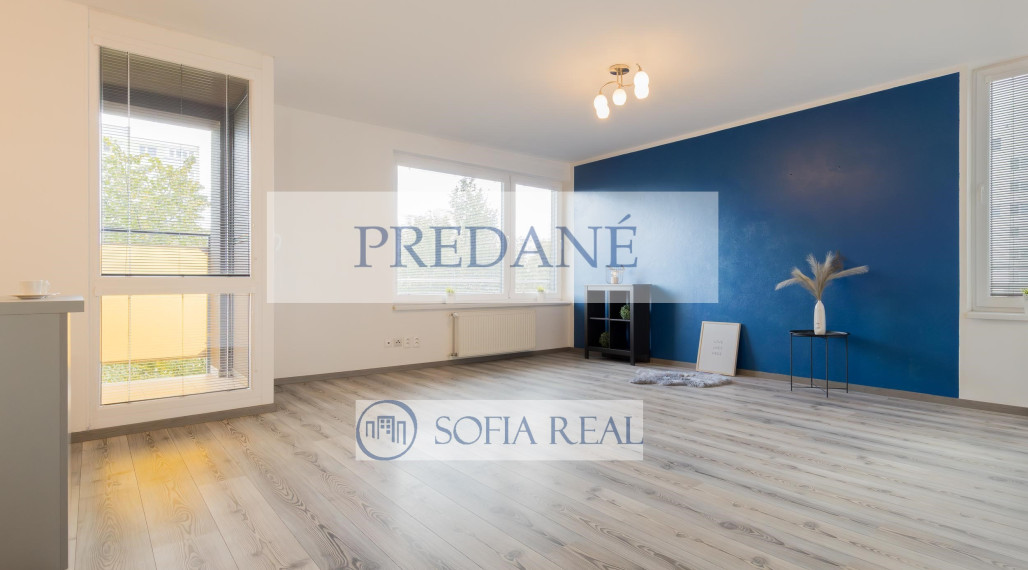 PREDANÉ: priestranný 2-izbový byt; parkovanie; loggia; Podunajské Biskupice - Vrakunská ul.