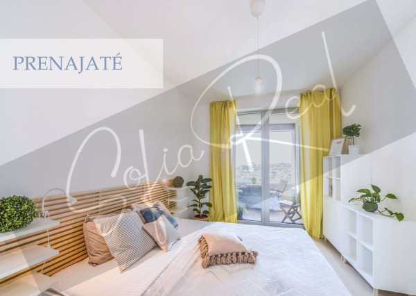 PRENAJATÉ: priestranný 2-izbový byt v SKY PARK, parking, Staré Mesto