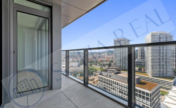 PREDAJ - EUROVEA TOWER: 2-izbový apartmán; parkovanie; loggia; Staré Mesto - fotografia 8