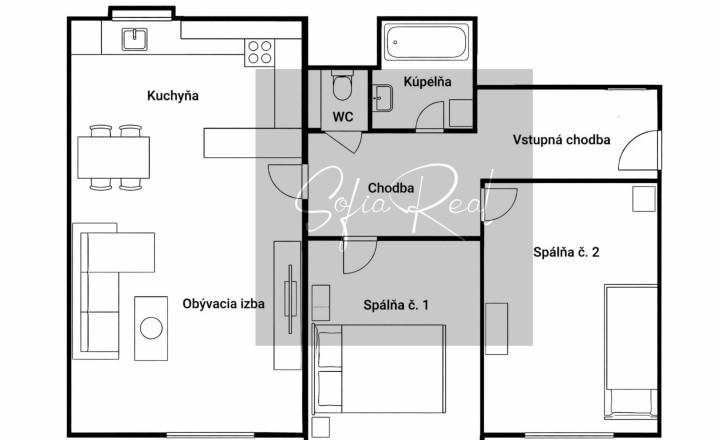 PREDANÉ: 3i byt + loggia | príjemná lokalita | Nivy - Ružinov - fotografia 18
